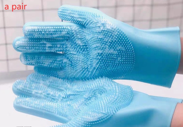 Silicone Pet Grooming Glove – Dog & Cat Hair Remover Brush